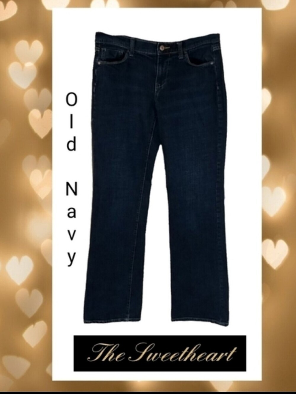 Old Navy The Sweethart Slight Bootcut Curvy Jeans, Womens Size 6L 6 Long